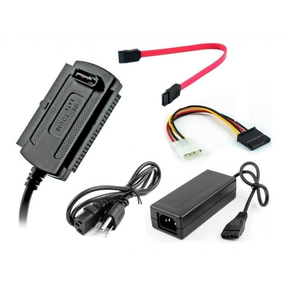 Adaptador SATA/IDE a USB 3.0 Noga con Fuente de Poder | HE2020 - Imagen 2