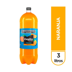 JUGO NATURAL DE NARANJA CEPITA FRESH PET 3 LT.