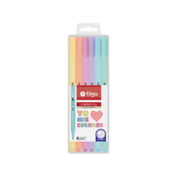 MARCADOR PASTEL X 6 FILGO