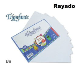 REPUESTO RAYADO TRIUNFANTE X HOJA SUELTA