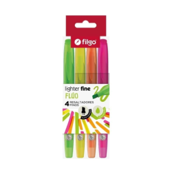 RESALTADOR FILGO LIGHTER X 4 FLUOR
